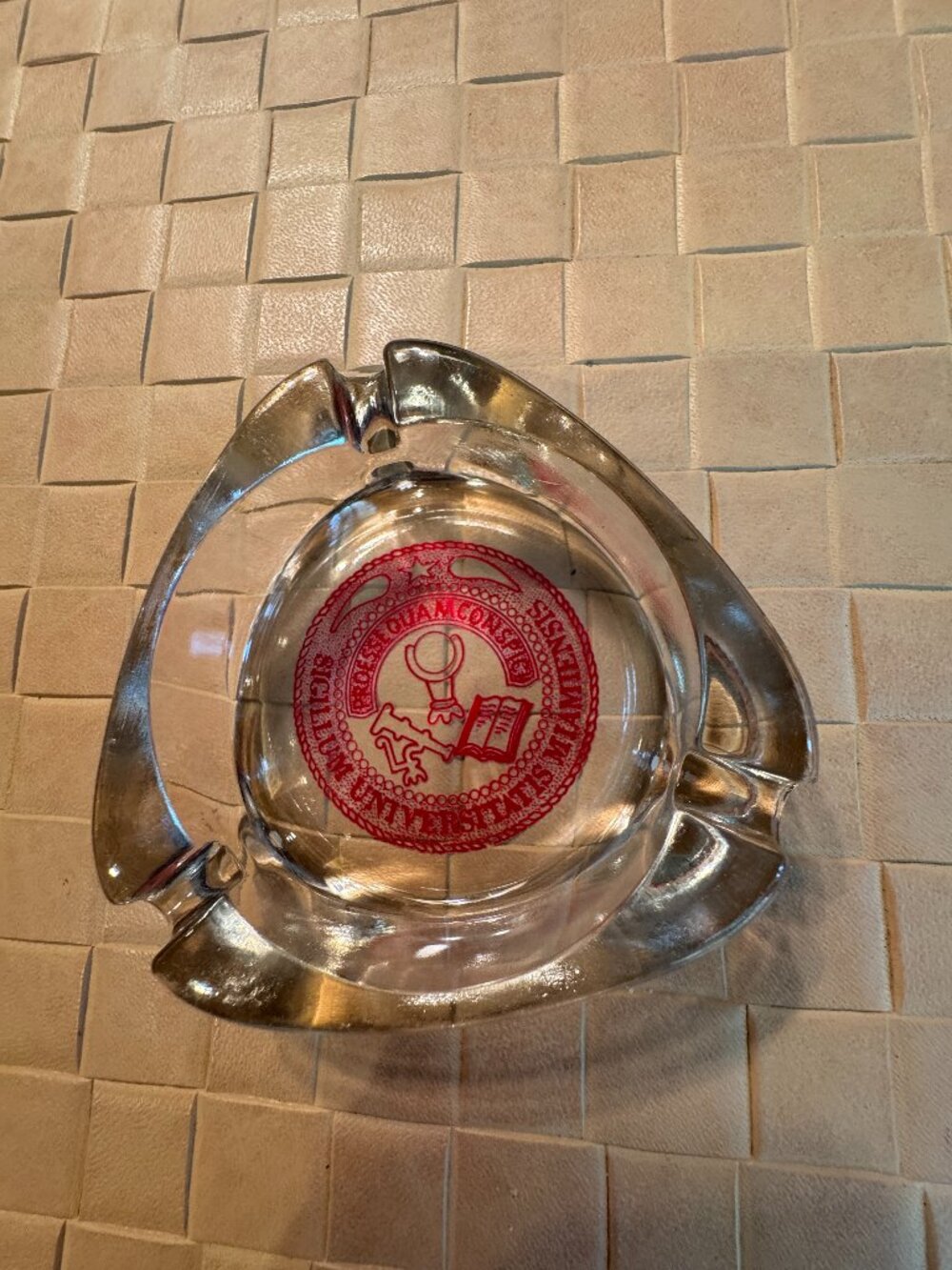 Miami University Ohio Vintage Glass Ashtray